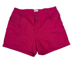 Vintage 90s Denim Republic Pink High Waisted Shorts 17/18 Retro Cotton Denim